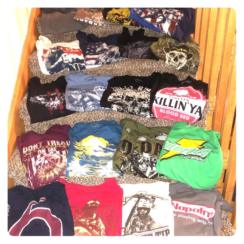 21 men’s XXL Grunt Style shirts